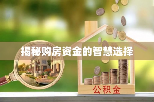 海西揭秘购房资金的智慧选择